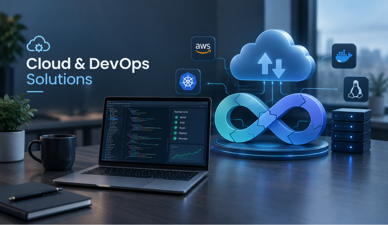 Cloud and DevOps solutions for secure, scalable, and reliable business infrastructure