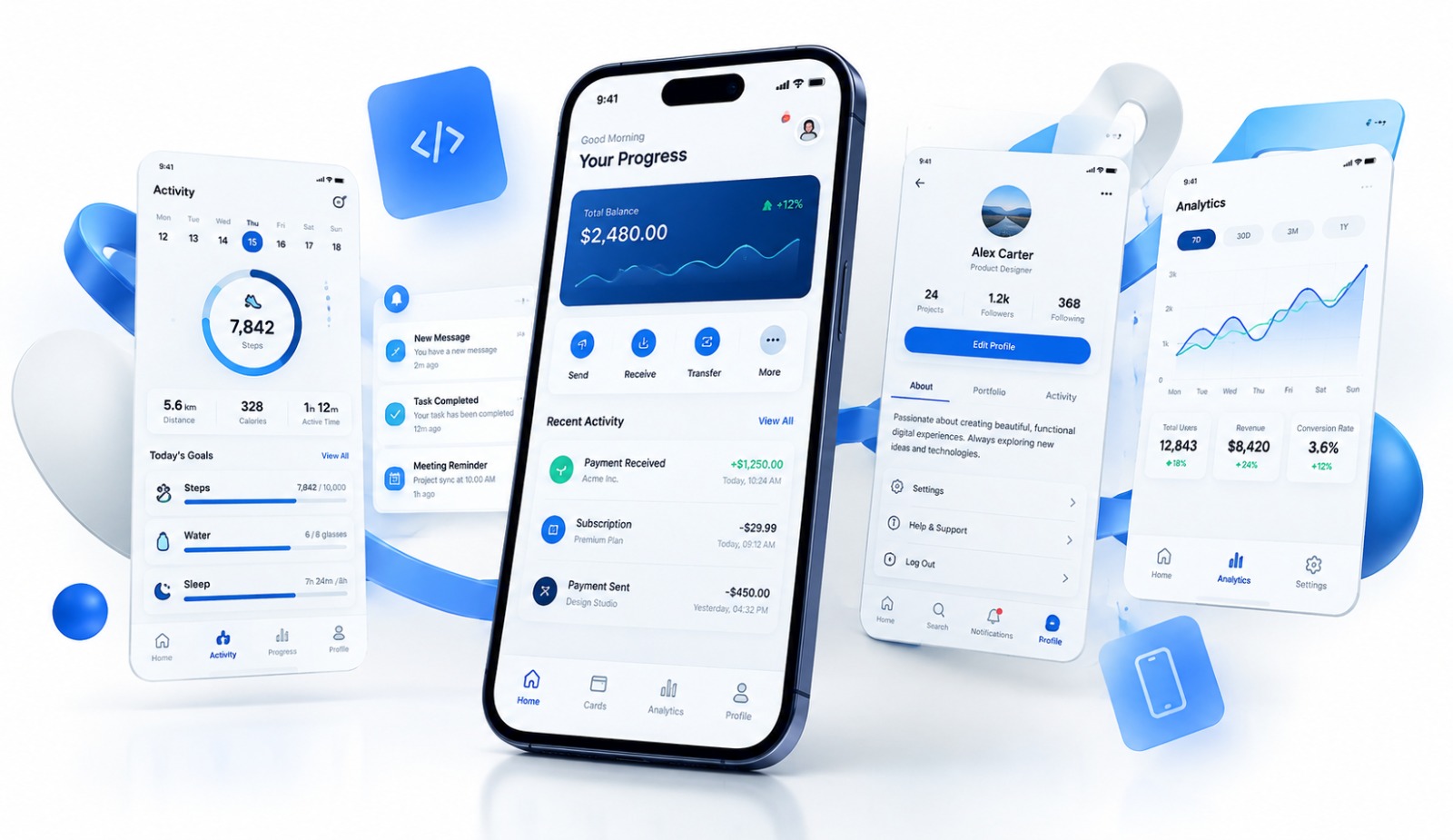 iOS and Android mobile app development services by MACROGE