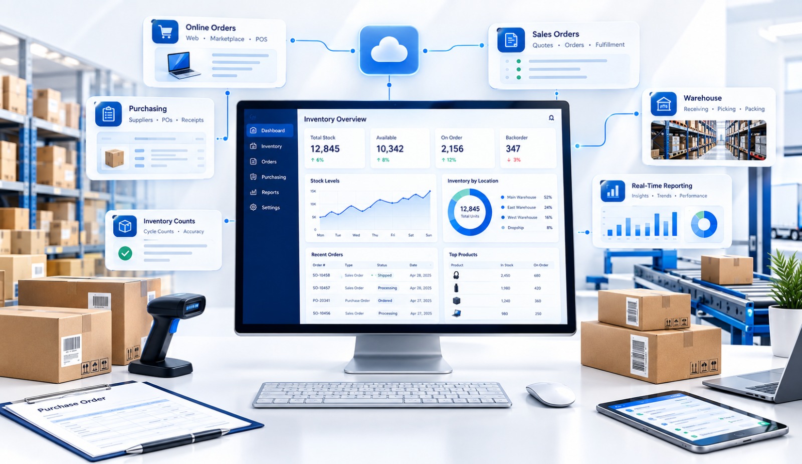 Cin7 implementation and support services for streamlined inventory and business management
