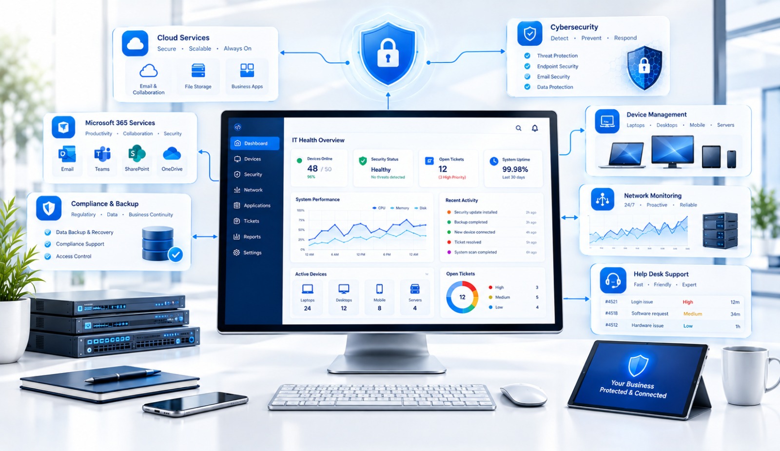 Managed IT services for reliable, secure, and efficient business technology infrastructure