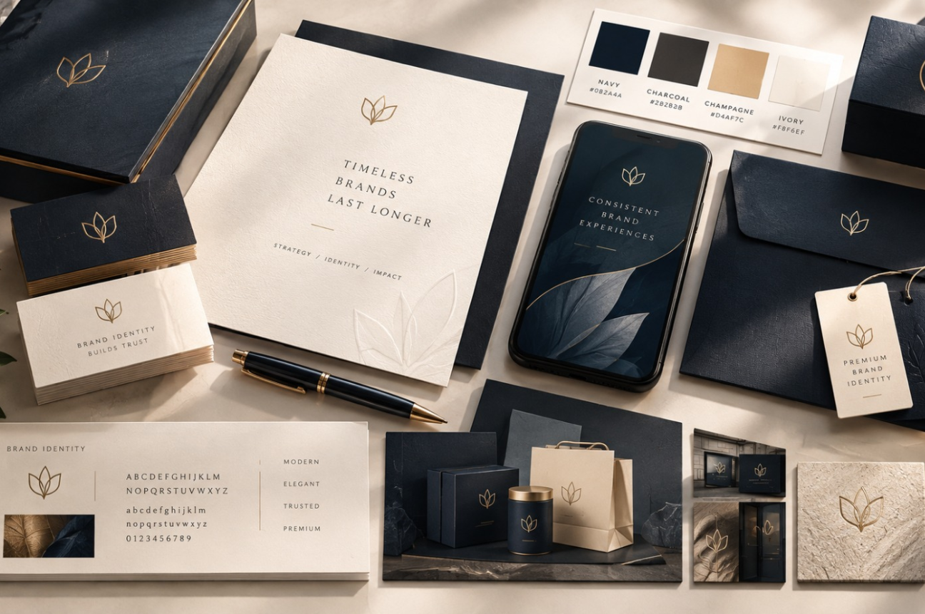 Custom branding strategy and visual identity solutions for growing businesses