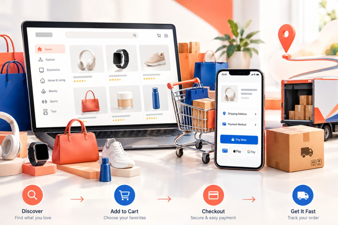 Professional e-commerce development solutions for modern online businesses